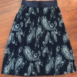 Paisley Skirt with Elastic Waist Band